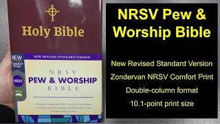 NRSV Pew and Worship Bible