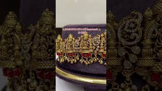 ✨Exclusively crafted Nakshi Lakshmi Devi gold look alike Pagadams embedded kamarbandh✨