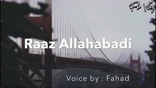 Urdu Sad Poetry Ghazal Nazm Shayari Rekhta with Lyrics - Raaz Allahabadi
