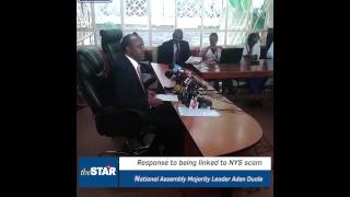 Duale response to being linked to NYS scam
