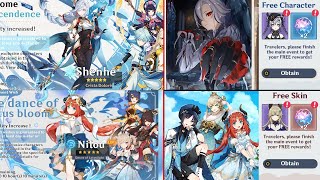 4.8 BANNERS(Shenhe, Nilou), FREE CHARACTER, FREE SKIN, MOUNTING SYSTEM! About 4.