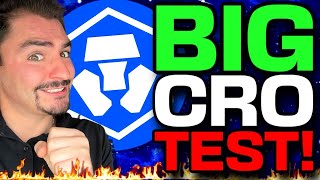 CRO Coin KEY TEST! (Crypto.com HOLDER WATCH OUT!) Get Ready for Cronos EXPLOSION vs Bitcoin!