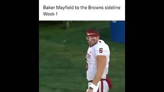 Baker Mayfield To The Browns Sideline Week 1 #nfl