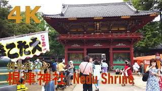 【4k】Tokyo walk-Nedu Shrine  Reitai-sai Festival　根津神社 例大祭2022