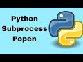 python subprocess.Popen for running external applications or scripts with interactive input #python