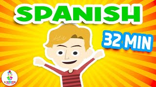 EASY Beginner SPANISH for KIDS! (A Fun SPANISH LANGUAGE Learning Video)
