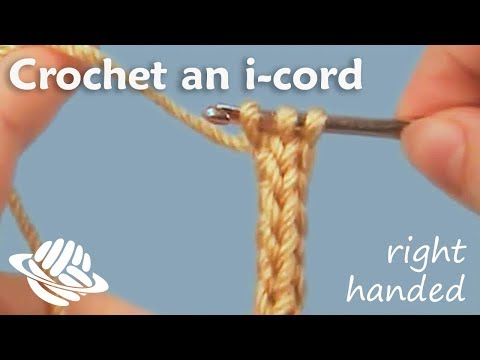 Crochet an i-cord (right-handed version) Crochet an i-cord (right-handed version)