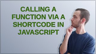 Wordpress: Calling a function via a shortcode in javascript