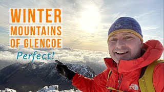 Winter Mountains of Glencoe | Stob Coire nan Lochan, Bidean nam Bian and the Lost Valley