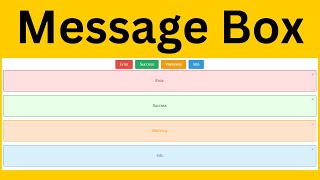 JavaScript - How to Create Custom Alerts with HTML, CSS, and JavaScript