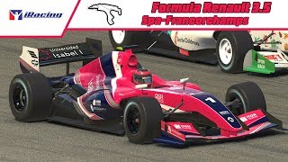 Return to iRacing. Formula Renault 3.5 at Spa.