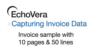 Intelligent OCR Demo - Capturing a Complex Multi-page Invoice