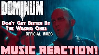 THE INVITE😈DOMINUM - ‘Don’t Get Bitten By The Wrong Ones’ Official Video | Music Reaction🔥