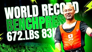 Daiki Kodama Sets New World Record with 672lbs Bench Press