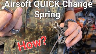 How to Airsoft Quick Change Spring AEG #airsoft #airsoftguns