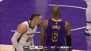 LBJ SLAPPED IN FACE BY DILLON BROOKS! CANT BELIVE IT! "LETS GO OUTSIDE"