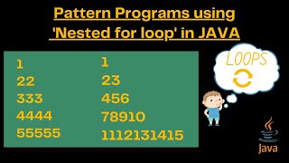 Java Pattern Programs for ICSE | Pyramid Patterns Using Nested For Loops Explained