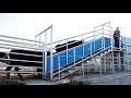 Loading Cattle out the Dual Height Ramp