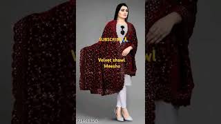 Velvet shawl#viralshort#youtubeshorts#ytshorts#meesho#women'sfashionhub