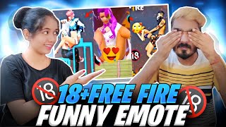 18+ Free Fire Emote Reaction || ये क्या दिखा दिया || Free Fire