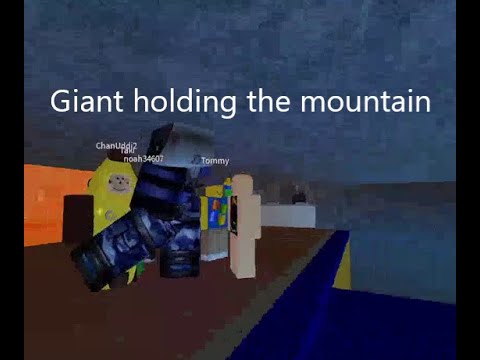 How to hold the mountain as a GIANT in Infectious Smile Roblox Quick Tutorial