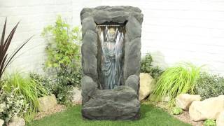 WF9833 - Cascading Buddha Water Feature with Lights