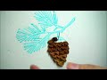 pine cone stumpwork hand embroidery tutorial pattern