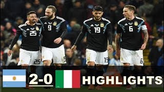 Argentina vs Italy 2-0  Extended Highlights - Friendly 23/03/2018 HD