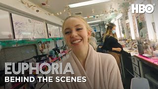 euphoria | set tour with sydney sweeney - behind the scenes of season 2 | HBO