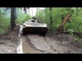 BMP-1 spring dirty forest road