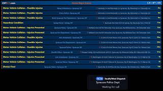 Onondaga County/Syracuse NY - LIVE Fire EMS Police Scanner