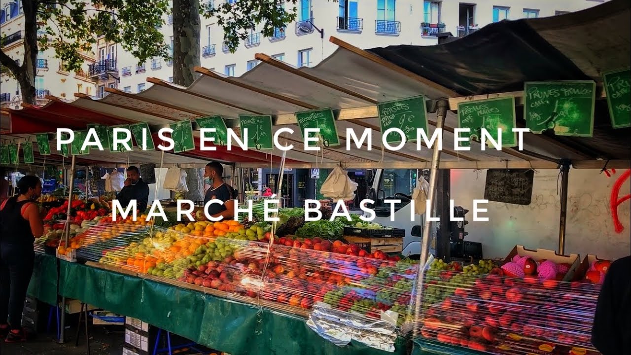 WALK IN PARIS ( MARCHÉ BASTILLE) 05/08/2020 PARIS 4K - YouTube