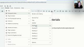 Making Accessible Documents in Google Docs