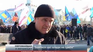 Євромайдан у Луганську: у місті розгорнули 50-метрови...