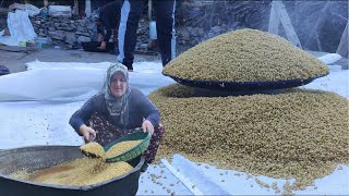 GÜN DOĞMADAN BULGURU KAYNATTIK | KÖY BULGURU | KIŞA HAZIRLIK