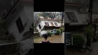 Kerala: A house got washed away by strong water in Kottayam's Mundakayam