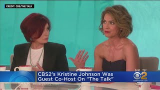 CBS2’s Kristine Johnson Guest Hosts On “The Talk”