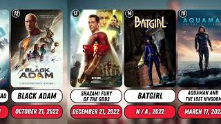 List of DC Extended Universe Movies by Release Date 2013 to 2023