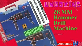 KPT ROTARY HAMMER DRILL MACHINE 26MM || MODEL KPTRH26 || KPT Powder Tools UNBOXING  #kpt #tools