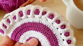 Yep yeni super Easy Knitting krochet 🥛🥛🥛🥛🍵🍵bardak altlığı supla yapımı