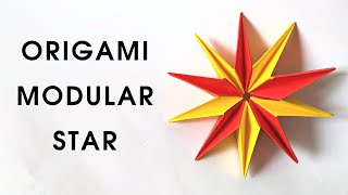 Origami MODULAR STAR | How to make a paper star tutorial
