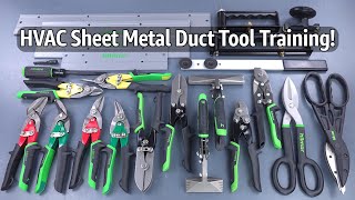 HVAC Sheet Metal Duct Tool Training!