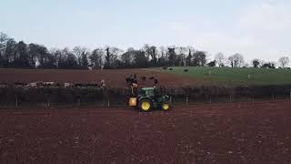 John Deere 6125m and McConnell PA5455 hedge trimming