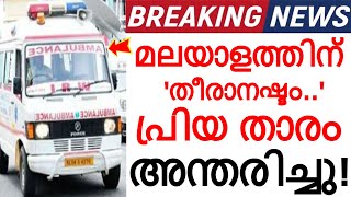 വീണ്ടും  'ദുഃഖ വാർത്ത..' മലയാളത്തിൻ്റെ പ്രിയ താരം അന്തരിച്ചു..!!! ഞെട്ടലോടെ സിനിമാലോകം..'തീരാനഷ്ടം'