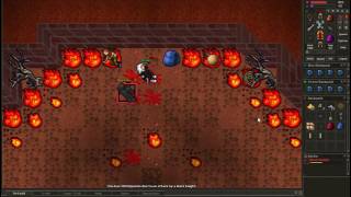 Tibia 7.4 Black Knight Hunting Boots of Haste BoH Drop Thronia