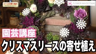 【園芸講座】クリスマスリースの寄せ植え  「楽しい花辞典」 FLOWER-INN OOTSUKI