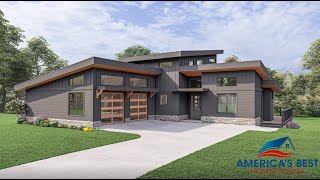 CONTEMPORARY HOUSE PLAN 940-00354 WITH INTERIOR