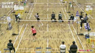 【高校選抜2023年度】女子Ｓ2回戦 神尾朱理(四天王寺)vs 原口樹璃(九州国際大付)