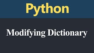 Modifying Dictionary in Python (Hindi)