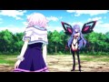 hyperdimension neptunia the animation iris heart vs purple heart the challenge rebellion of eden